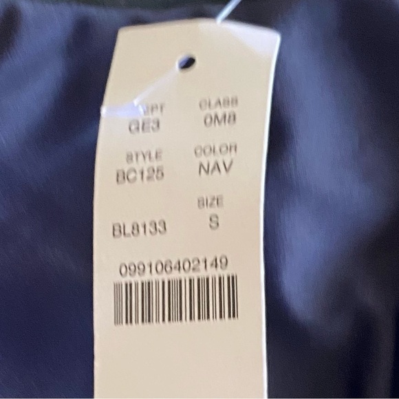 J. Crew NWT UPF 50 Protection Women’s S Curved Waist Cheeky Bikini Bottom Navy - Picture 3 of 6